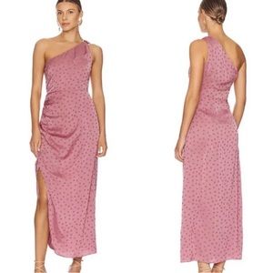 Anthropologie Favorite Daughter - One Shoulder Pink Midi Dress - Size 0 - Small